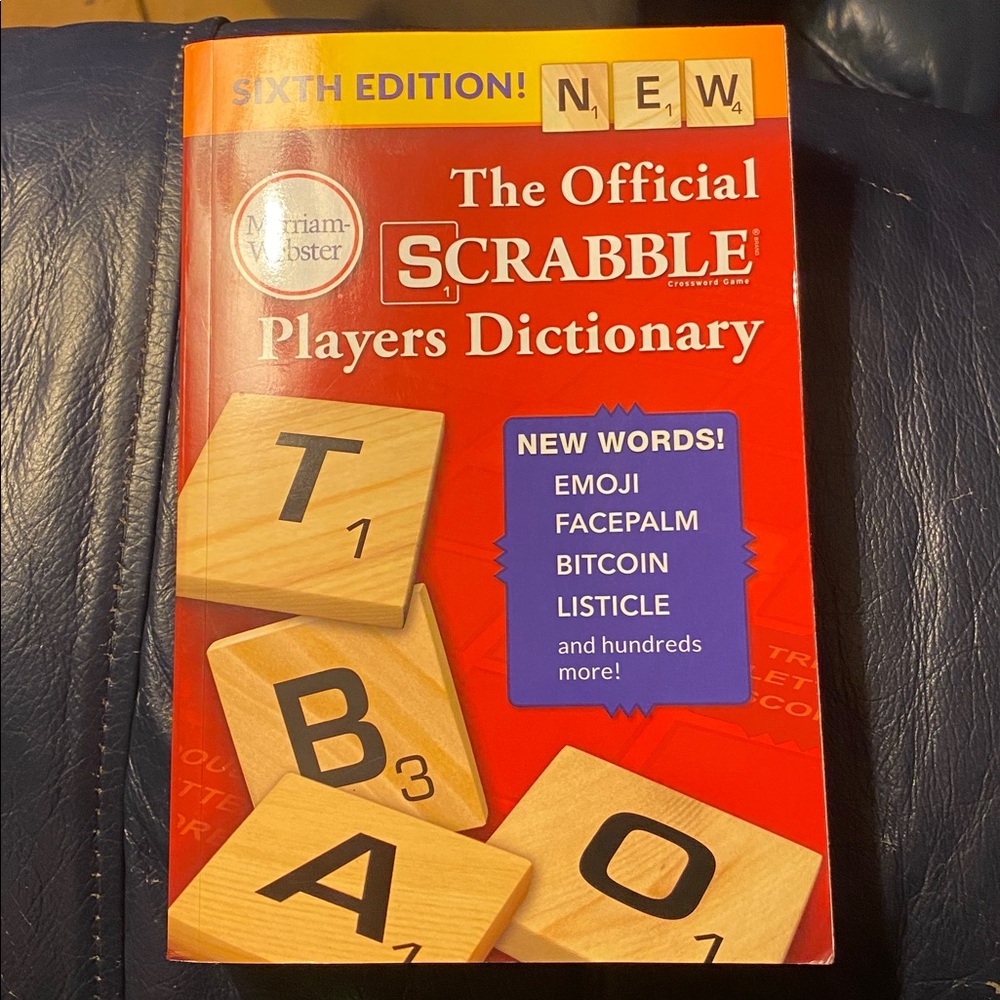 Red Scrabble Players Dictionary